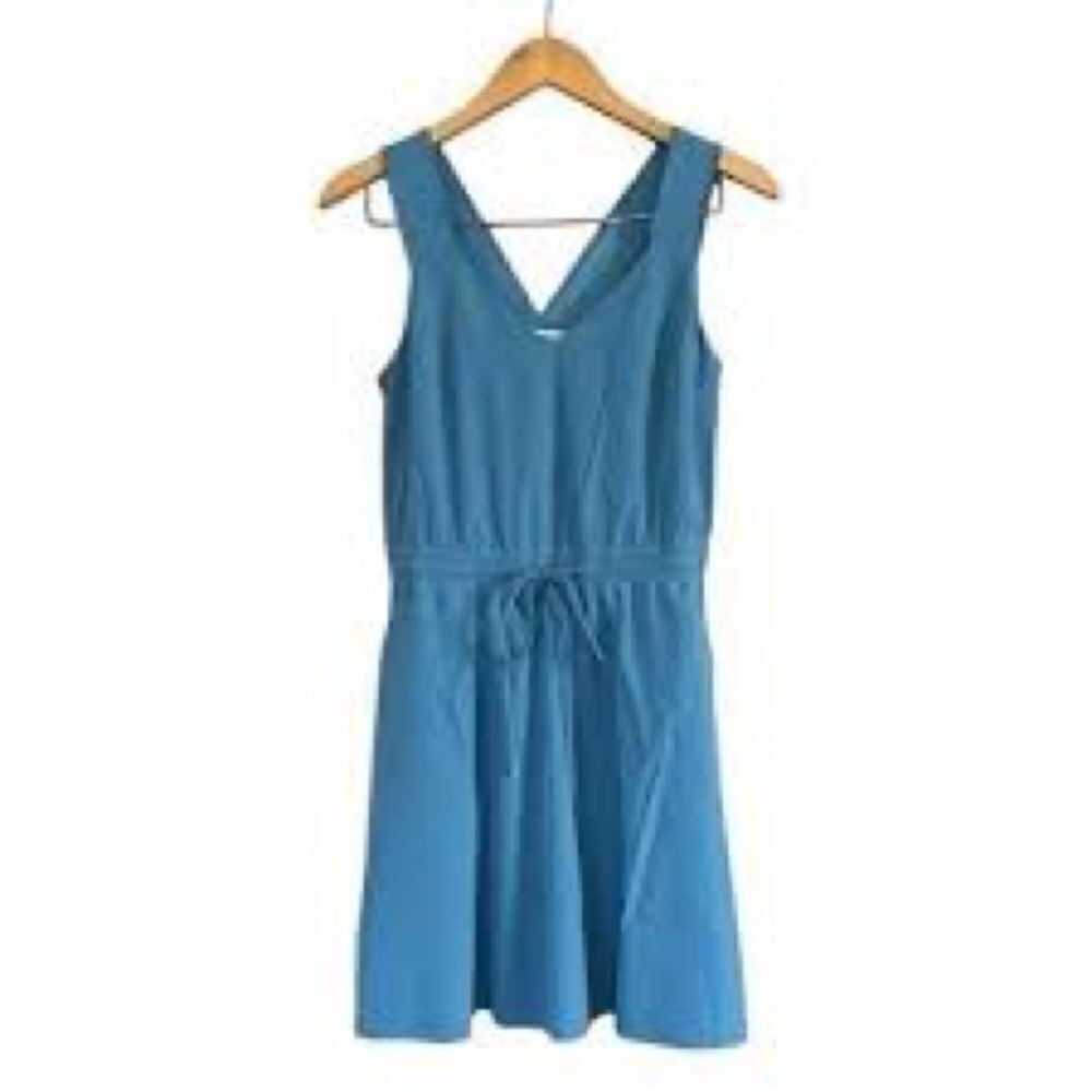 Athleta | Blue Savannah Strap Mini Dress Performance Lightweight | L New